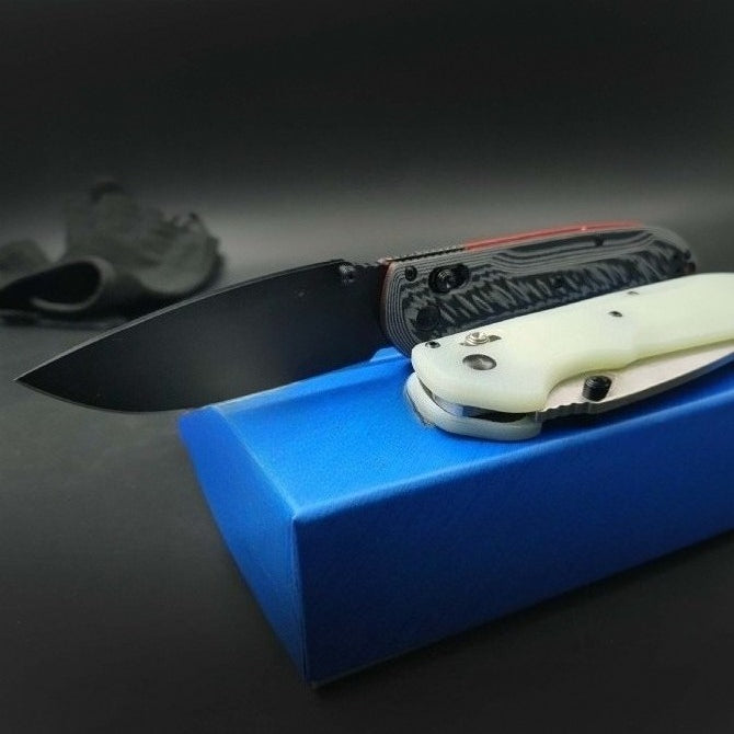 BM560 CPM-M4 Stonewashed Black Titanium-Plated Outdoor Folding Tool