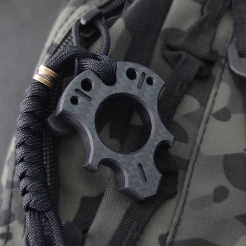Various Styles of Carbon Fiber Single Finger Keyaccessoryr Backpack Outdoor Tool