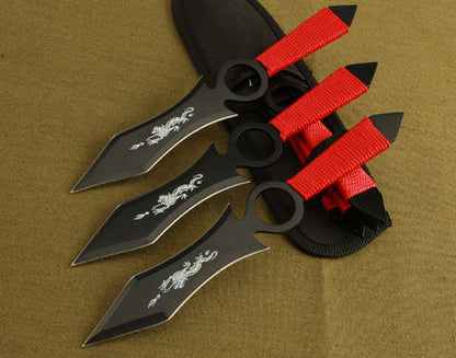 3PCS Outdoor Easy Carrying EDC Tools with Nylon Case
