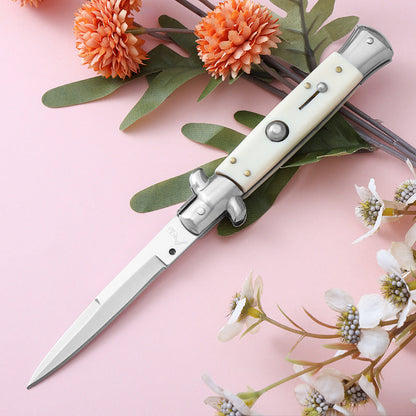 Outils pliants de camping extérieur en bois peint résine 7Cr13Mov