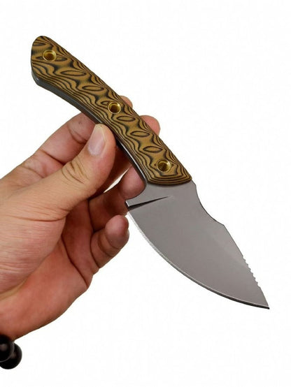 Mini Dual-tone G10 Titanium-plated USA-10 Steel Outdoor Tool