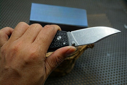 Schwarzer glasfaserverstärkter Nylon-Griff 420HC Outdoor-Klappwerkzeug
