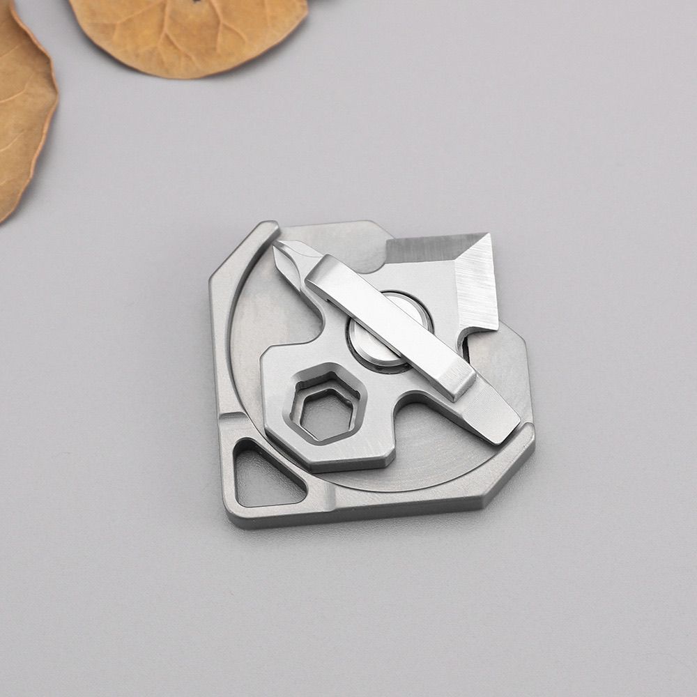 Titanium Alloy Mini Multi-function Keychain Backpack EDC Tool