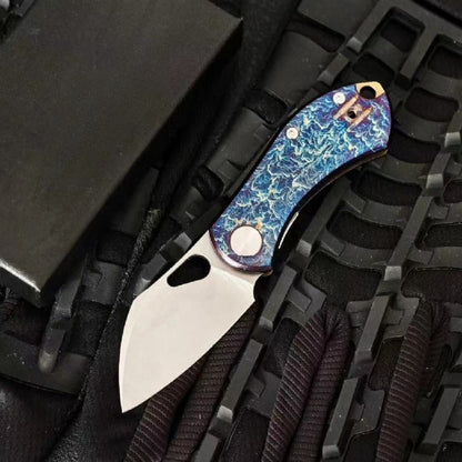 Taschenwerkzeug mit Blitzmuster aus Titanlegierung für den Außenbereich