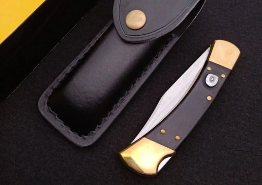 Single Handle Copper Rivet Black Rosewood Wood Bk 110 Outdoor Folding Tool