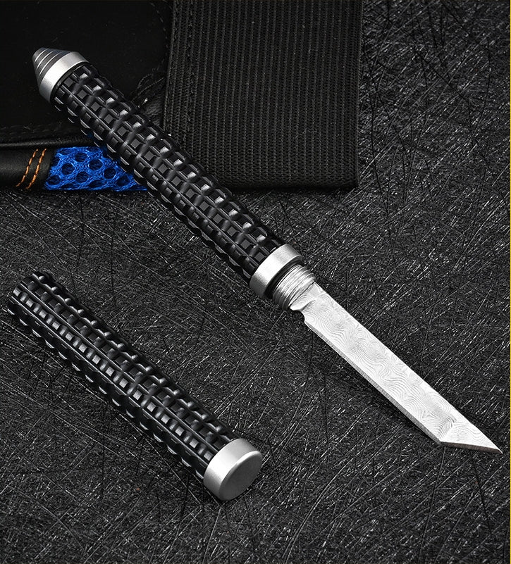 Mini Damascus Pen Multifunctional Pocket Tool