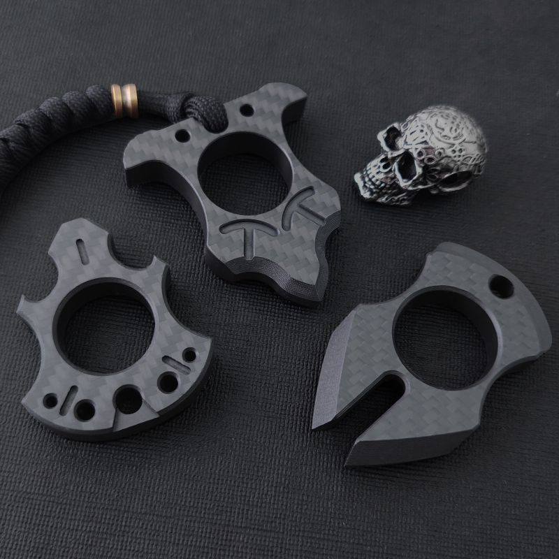 Various Styles of Carbon Fiber Single Finger Keyaccessoryr Backpack Outdoor Tool
