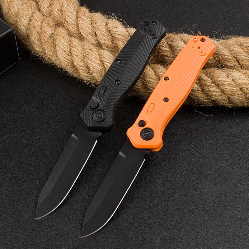BM8551 Herramienta portátil de exterior con mango de fibra de vidrio de nailon y titanio negro
