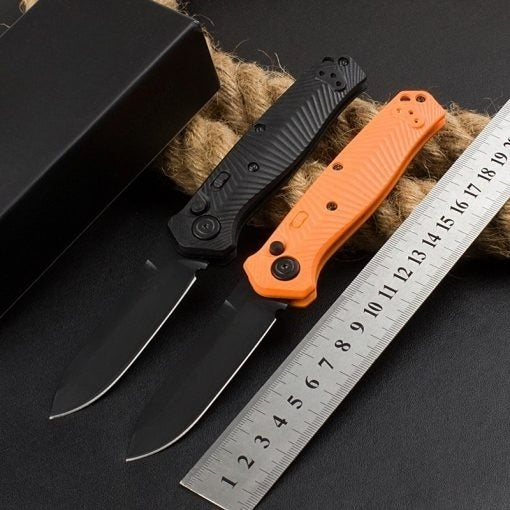 BM8551 Herramienta portátil de exterior con mango de fibra de vidrio de nailon y titanio negro