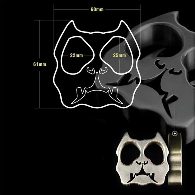 Thickened Dog Head metal Two-hole Outdoor Tool
