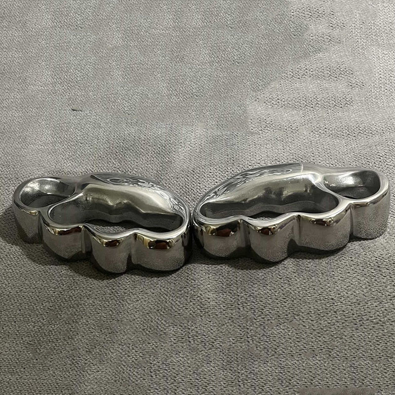 Utensile da esterni creativo e personalizzato per lucidatura con fori irregolari per mano destra e sinistra