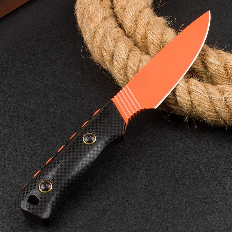 BM15600 Black Nylon Fiberglass Handle D2 Steel Orange Outdoor EDC Tool