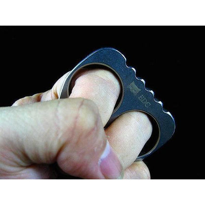 Llavero de defensa personal con calavera de acero inoxidable 9cr13mov