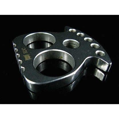 Llavero de defensa personal con calavera de acero inoxidable 9cr13mov