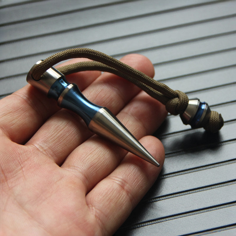 Portable Titanium Alloy Mini Backpack Keychain EDC Tool