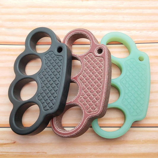 Non-Metal 4-Finger Brass Knuckles Duster Paperweight Self Defense - Tacsafeworld EDC Gadgets - Tacsafeworld EDC Gadgets