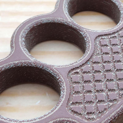 Non-Metal 4-Finger Brass Knuckles Duster Paperweight Self Defense - Tacsafeworld EDC Gadgets - Tacsafeworld EDC Gadgets