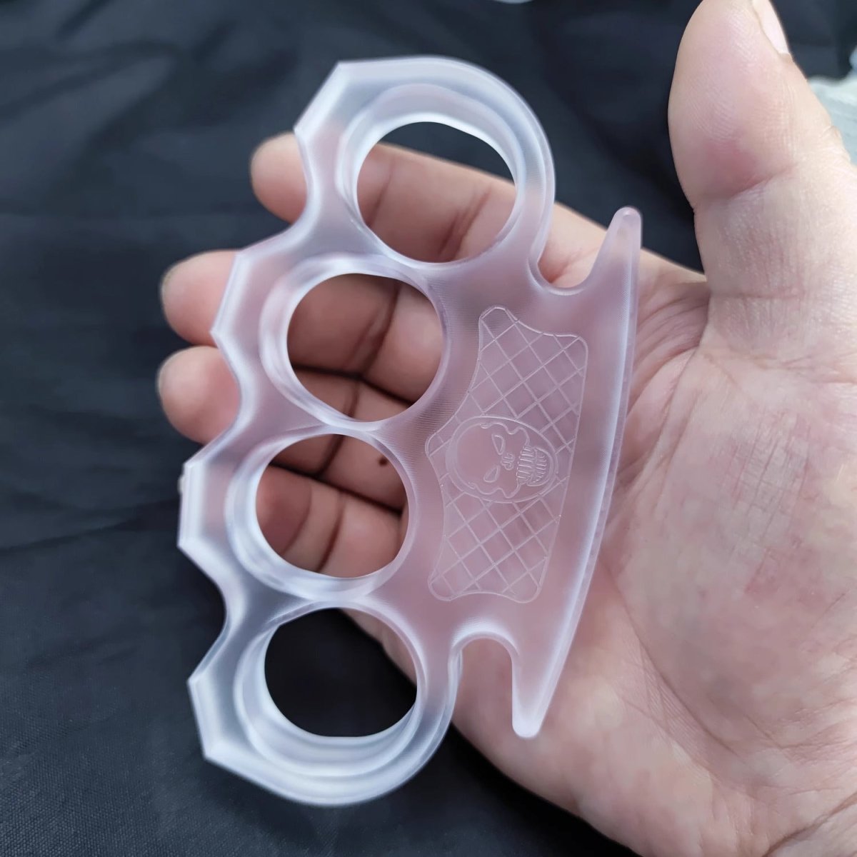 2024 New Clear Plastic Brass Knuckles - Tacsafeworld EDC Gadgets