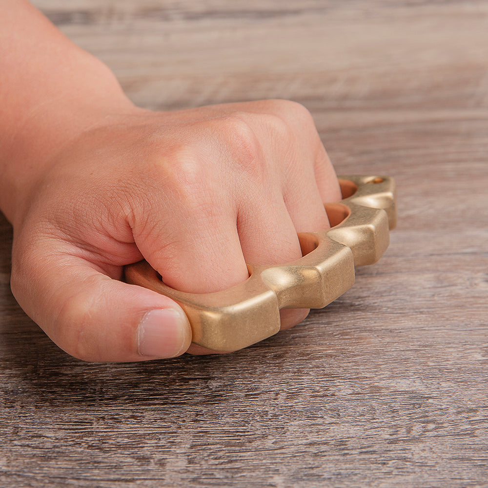 Model Z Copper Brass Knuckles - Tacsafeworld EDC Gadgets