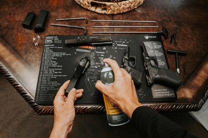 Glock device Cleaning Mat with Diagram