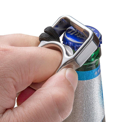 Ouvre-bouteille multifonction poings américains EDC en acier inoxydable 304 complet