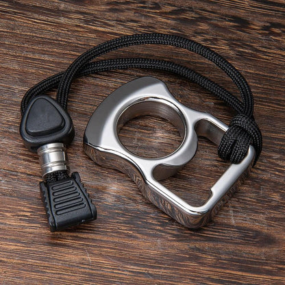 Ouvre-bouteille multifonction poings américains EDC en acier inoxydable 304 complet