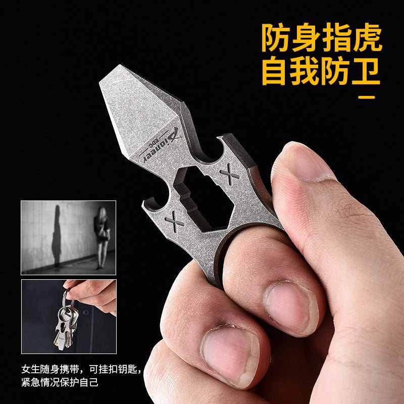 2023 NEW Titanium EDC Self Defense Keychain Multi Tool - Tacsafeworld EDC Gadgets