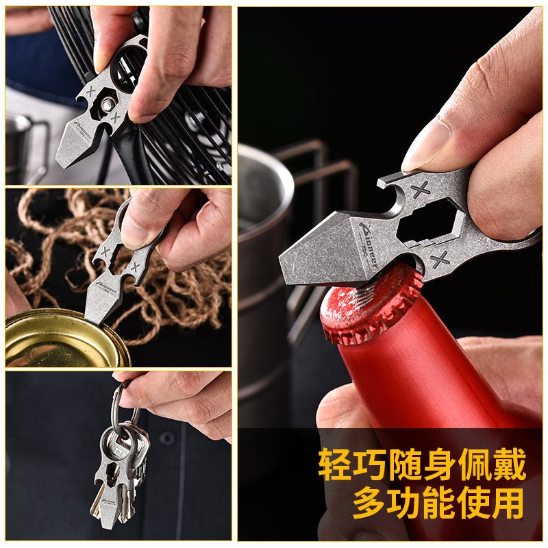 2023 NEW Titanium EDC Self Defense Keychain Multi Tool - Tacsafeworld EDC Gadgets