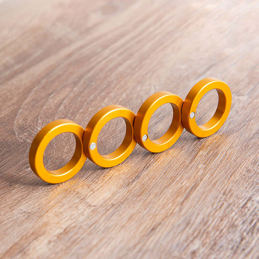 Light aluminium folding brass knuckles self defense with creative design for everyday carry weapon.