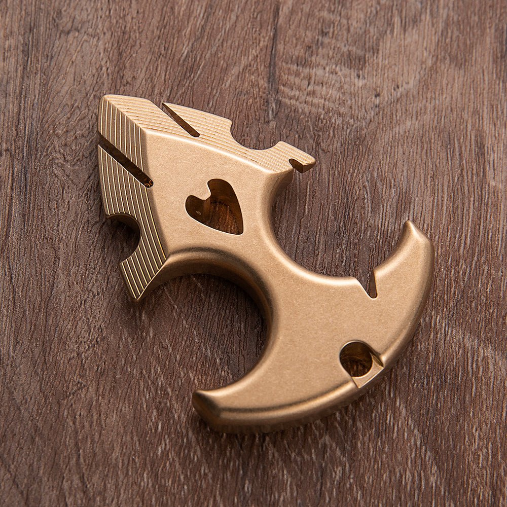 Daga de empuje de autodefensa Argus de latón macizo, 2025 