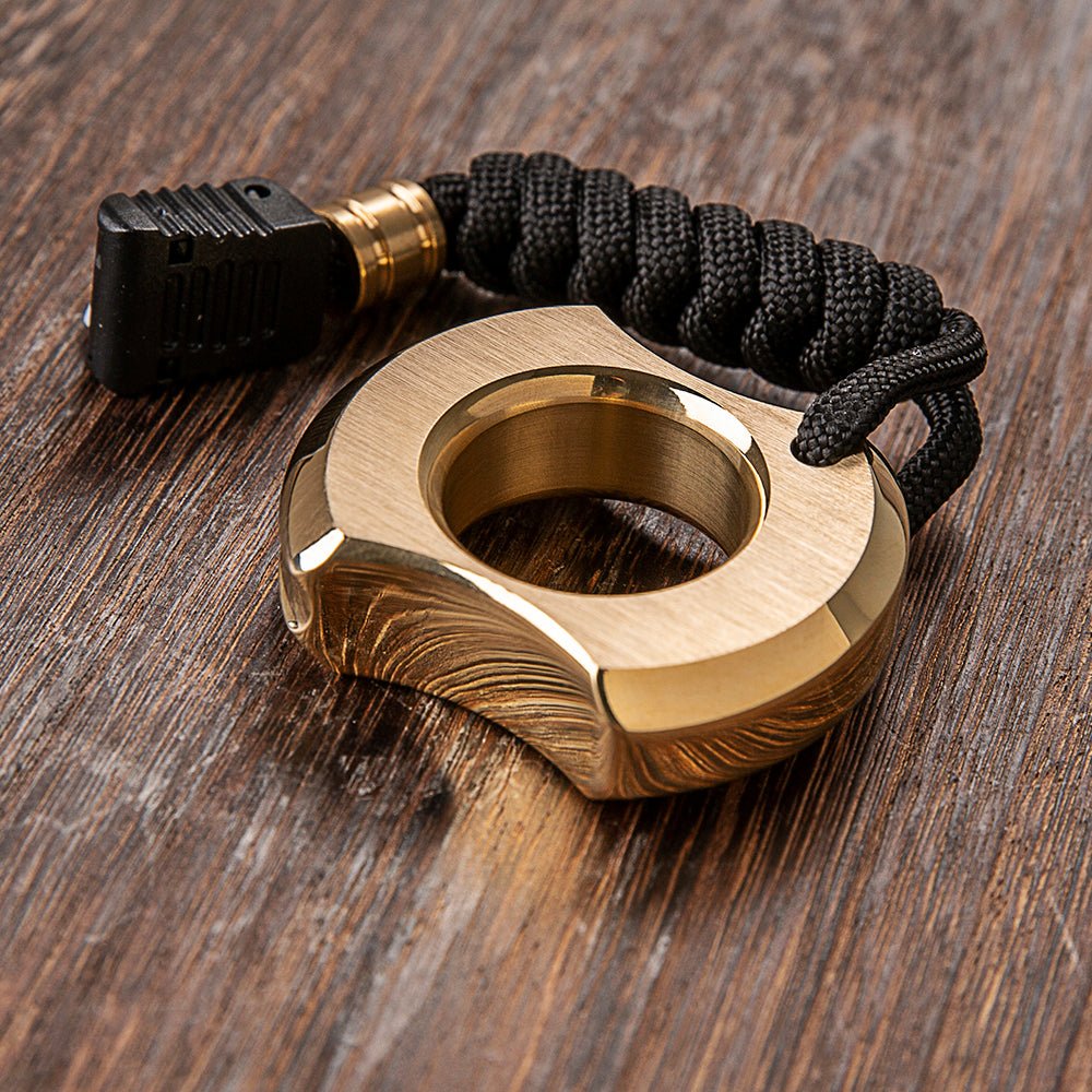 Mens Brass Rings Full Brass - Tacsafeworld EDC Gadgets
