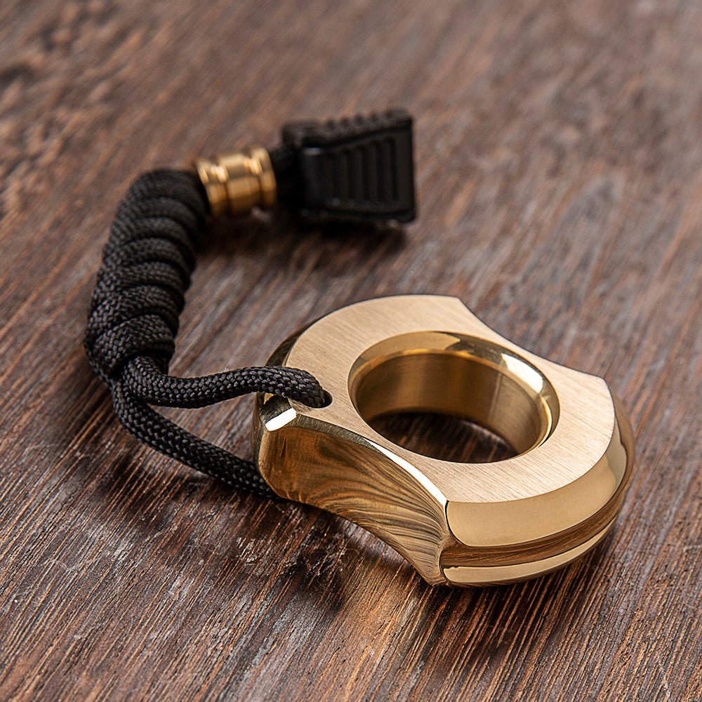 Mens Brass Rings Full Brass - Tacsafeworld EDC Gadgets