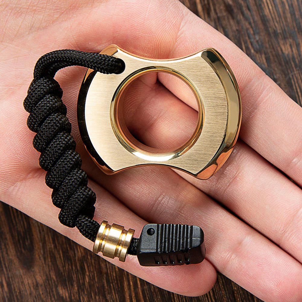 Mens Brass Rings Full Brass - Tacsafeworld EDC Gadgets