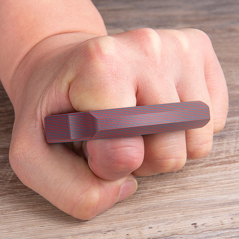 2024 Nuevos Nudillos de Latón de Dos Dedos Sin Metal G10 