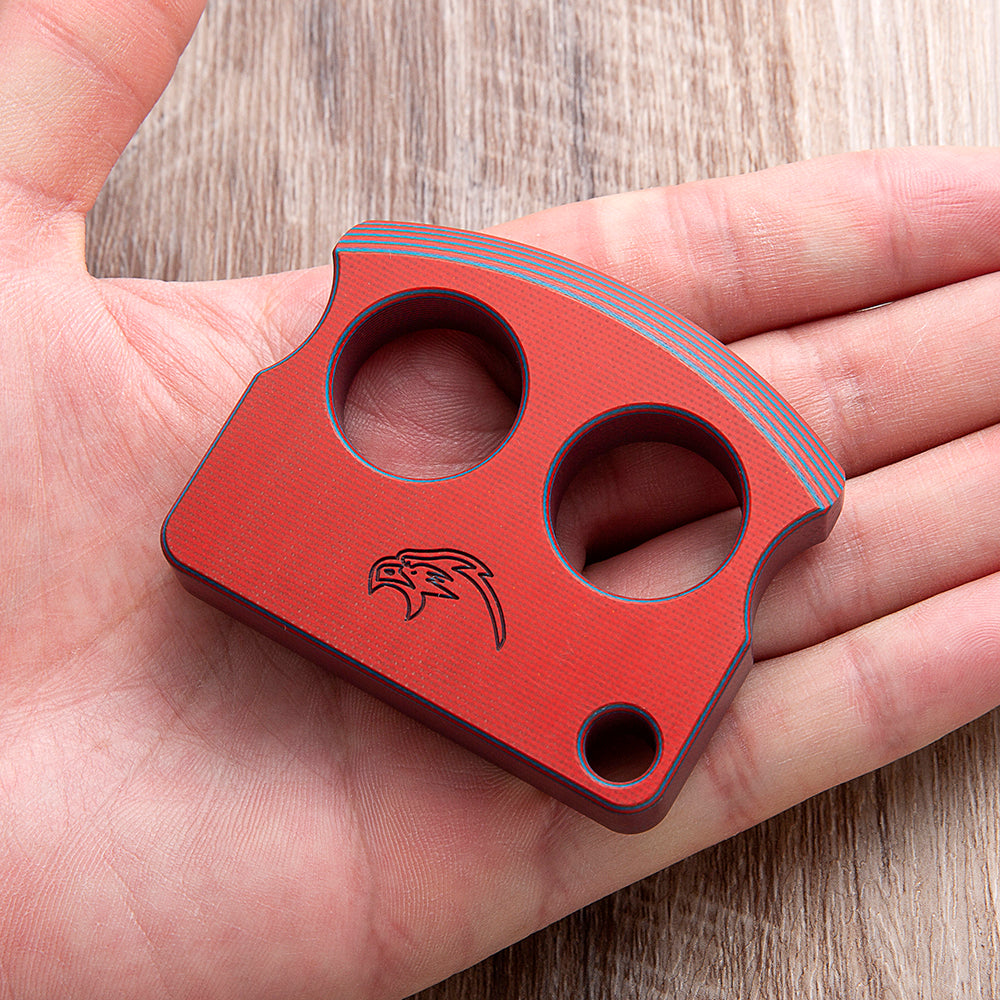 2024 Nuevos Nudillos de Latón de Dos Dedos Sin Metal G10 