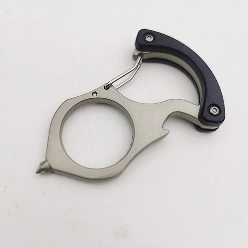 Single Alloy Steel Carabiner Keyaccessoryr Outdoor Bottle Opener Tool