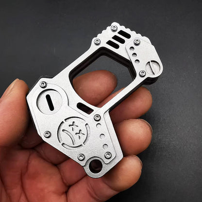 Poings américains EDC en alliage de titane style Wasteland C70 - Gadgets EDC Tacsafeworld