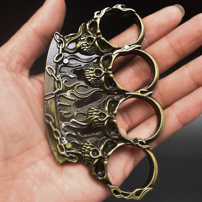 Strumenti EDC da esterno con motivo di fantasma e fuoco
