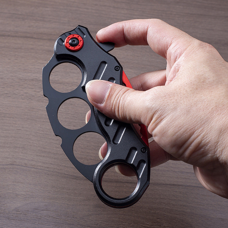 Folding Outdoor Black Multi-functional EDC Tool