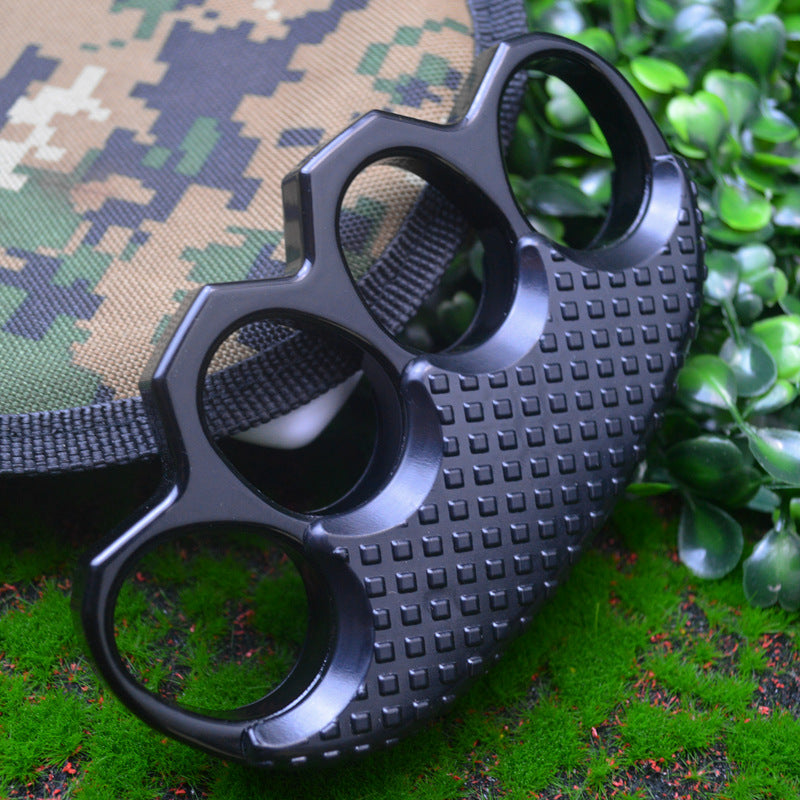 Herramienta EDC engrosada negra-plateada con clip para exteriores