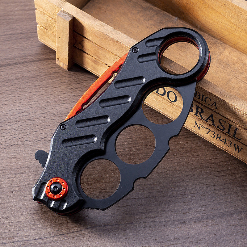 Folding Outdoor Black Multi-functional EDC Tool