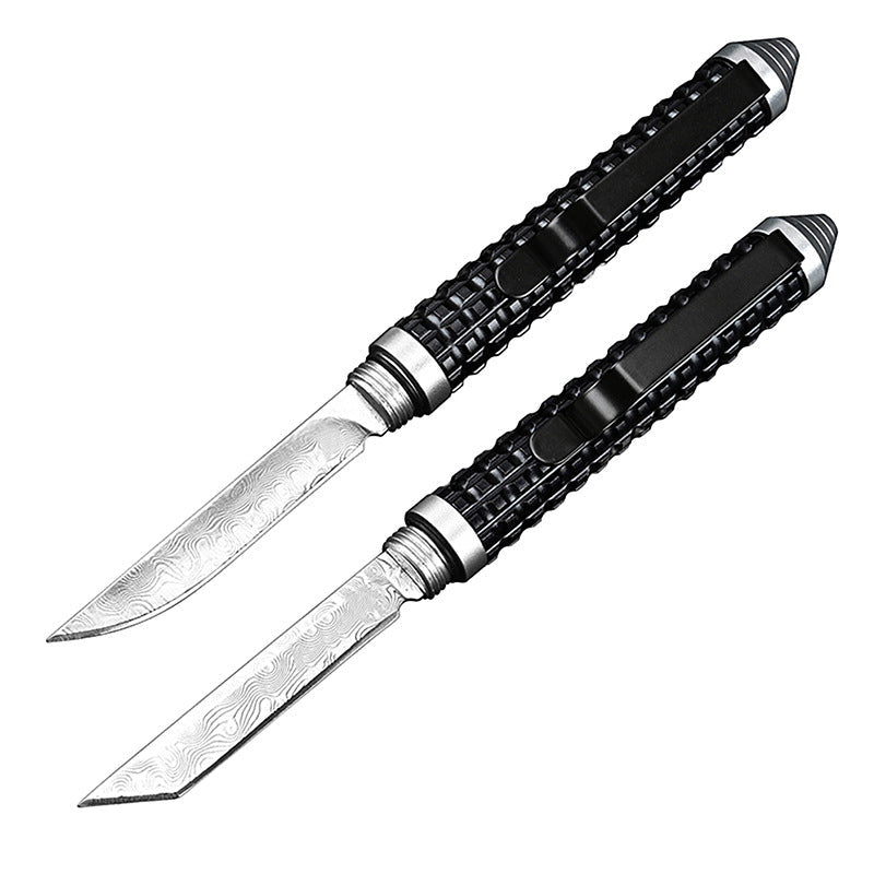 Mini Damascus Pen Multifunctional Pocket Tool