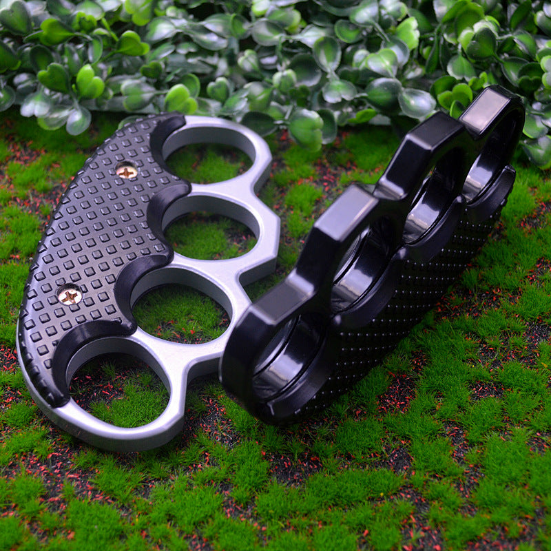 Herramienta EDC engrosada negra-plateada con clip para exteriores
