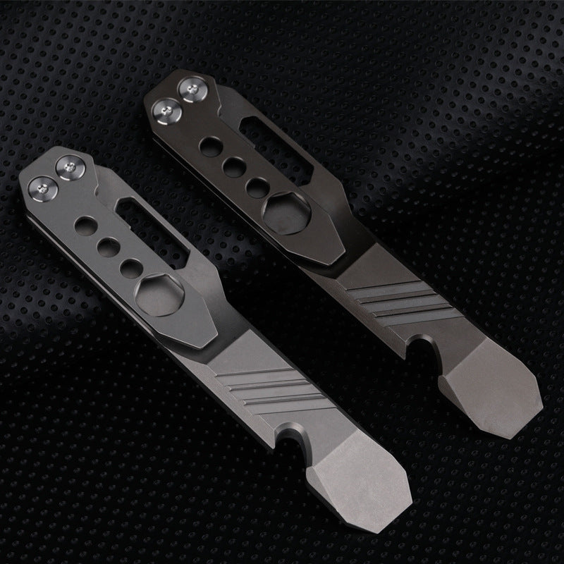 TC4 Titanium Alloy Multifunctional Tool Bottle Opener Portable EDC