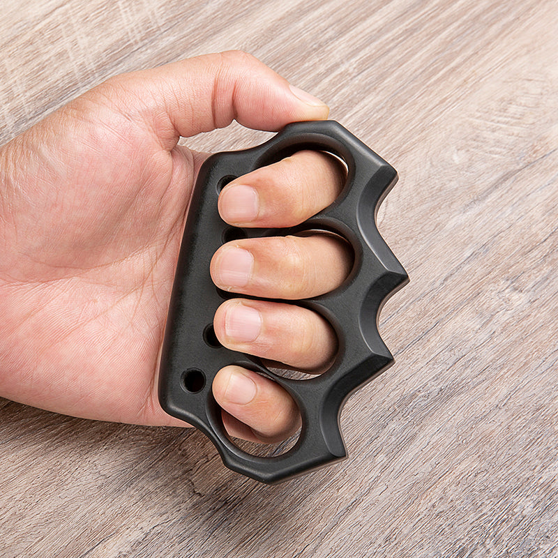 Nudillos de latón vintage de baquelita con pinchos, sin metal 