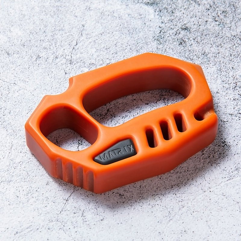 Orange Plastic Knuckle Duster - Tacsafeworld EDC Gadgets - Tacsafeworld EDC Gadgets