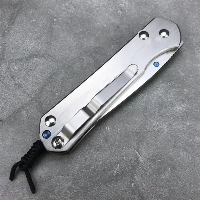 Outdoor Folding Silver EDC Tool with Polishing Surface