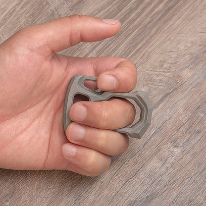 2025 Nuevo nudillo de latón de un solo dedo de acero inoxidable - Gadgets EDC Tacsafeworld