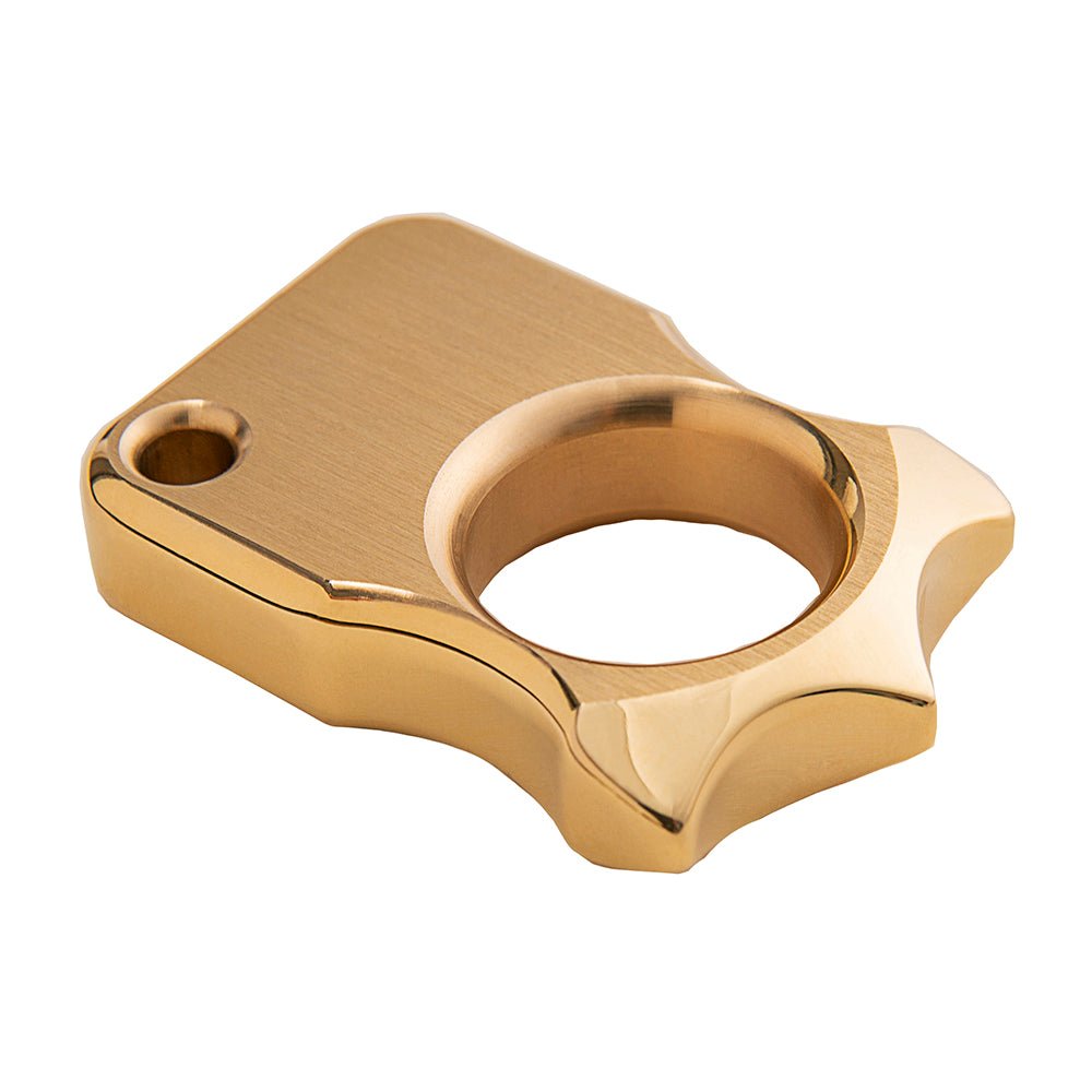Spike Ring Self Defense Full Brass - Tacsafeworld EDC Gadgets