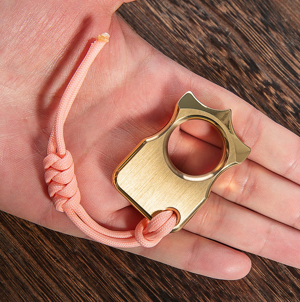 Spike Ring Self Defense Full Brass - Tacsafeworld EDC Gadgets